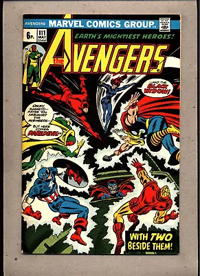 Buy Avengers #111_may 1973_very Good_daredevil_black Widow_x-men_magneto_uk! • 2.42£