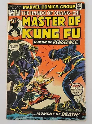 Buy Shang-Chi Master Of Kung Fu #21 Marvel Comics 1974 • 4.75£