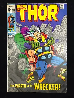 Buy The Mighty Thor #171 (1969) The Wrath Of The Wrecker! - Lee & Kirby (Marvel) • 19.19£