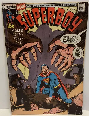 Buy Vintage Superboy World Of The Super-Ape, No. 172 March, 1971, DC Comics  • 7.94£