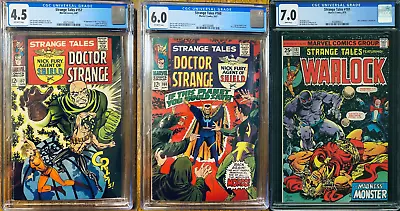 Buy Strange Tales #157, 160, 181 CGC Lot MARVEL (1st Woo, Gamora, Living Tribunal) • 95.93£