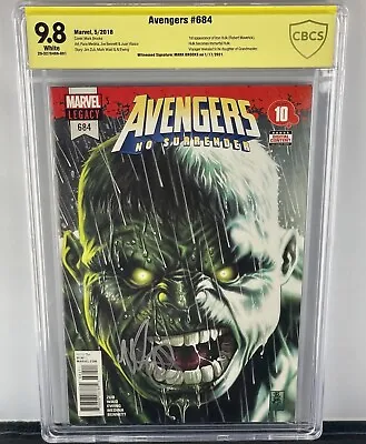 Buy Avengers #684 CBCS 9.8! 1st Immortal Hulk! Signed By Mark Brooks! 2018! Not CGC! • 158.35£