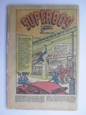 Buy Adventure #178, Superboy, Boy In The Lead Mask, Poor, 0.5 (C), OW Pages • 19.59£