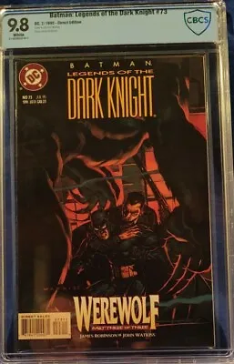 Buy Batman Legends Of The Dark Knight #73 CBCS 9.8 Wp 1995 Free Shipping • 100.08£