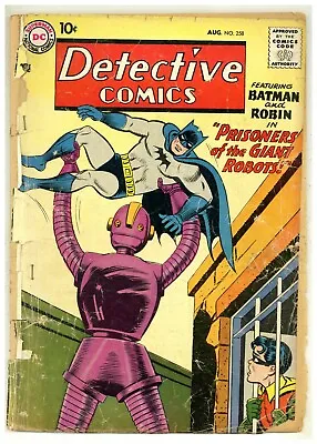 Buy Detective Comics 258 NO BACK COVER 1st Robot Thor Batman Robin 1958 DC (j#4212) • 26.07£