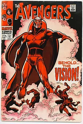 Buy AVENGERS #57 (1968) 2nd Ultron & 1st Appearance Of Vision ! KEY • 199.16£
