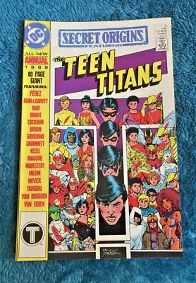 Buy Free P & P ; Secret Origins Annual #3, 1989: The New Teen Titans! (JC) • 4.99£