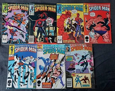 Buy Spectacular Spider-Man #85, 87, 89, 91, 100, 119 & 128 : 7 Issue Lot • 19.88£