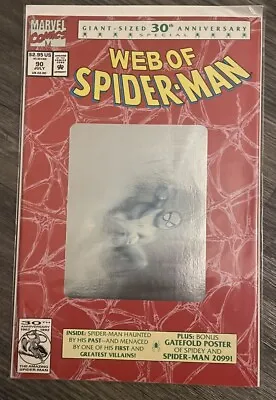 Buy Web Of Spider-man #90 30th Anniversary Marvel Comics 1992 • 13£