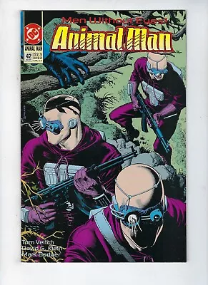 Buy ANIMAL MAN # 42 (DC Comics, Veitch/Glen/Badger/Bolland Cvr. DEC 1991) NM • 2.95£