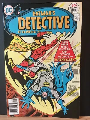 Buy Detective Comics #466  F/VF   The Signalman !   Bronze Age Comic • 14.29£