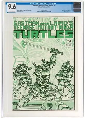 Buy Teenage Mutant Ninja Turtles #4 (Mirage Studios, 1985) CGC NM+ 9.6 Off-white To  • 835£