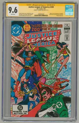 Buy CGC SS 9.6 SIGNED JLA #200 George Perez Cover & Art Wonder Woman Batman Superman • 319.80£