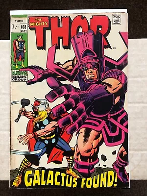 Buy Thor 168 (1969) Origin Of Galactus Begins. Jack Kirby Art • 28.99£