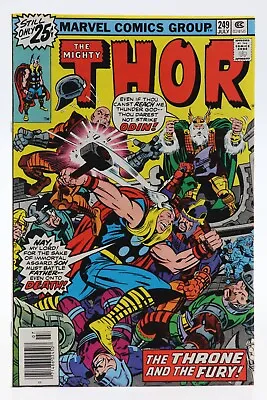 Buy Thor (1966) #249 Signed Tony DeZuniga On 1st Page Len Wein John Buscema C/A FN+ • 19.26£