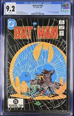 Buy 1983 D.C. Comics #358 Batman 1st Killer Croc Cover CGC 9.2 • 35.98£