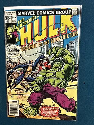 Buy The Incredible Hulk #212 (1977, Marvel Comics) Collectible Boarded Comic Vintage • 32.14£