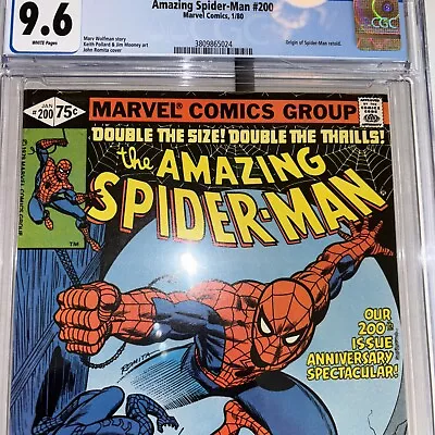 Buy Amazing Spider-Man #200 NM+ CGC 9.6! Classic Anniversary Issue! • 110.69£