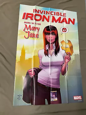 Buy Invincible Iron Man Mary Jane 24  X 36  Promo Poster - Marvel Comics 2015  #102 • 9.48£