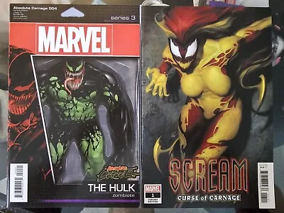 Buy Scream: Curse Of Carnage #1 Artgerm Variant Absolute Carnage #4 Hulk Variant  • 6.32£