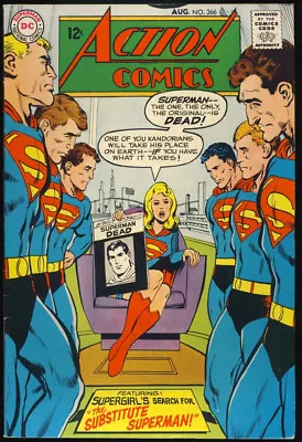 Buy ACTION COMICS #366 1968 VF+ 8.5 NEAL ADAMS Cover SUPERMAN VIRUS X LEPER DEATH • 39.52£