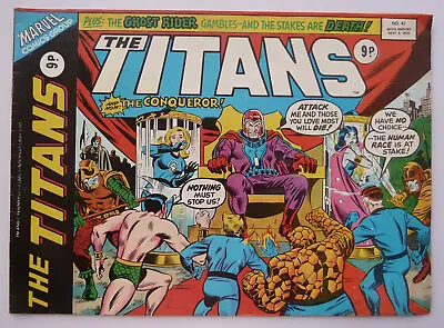 Buy The Titans Starring The Fantastic Four #47 UK Marvel 8 September 1976 F/VF 7.0 • 7.25£