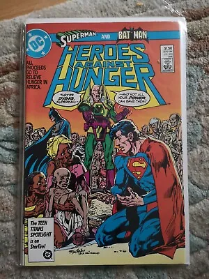 Buy Heroes Against Hunger  (DC 1986 Nm) 48pg Oneshot Superman And Batman • 3.50£