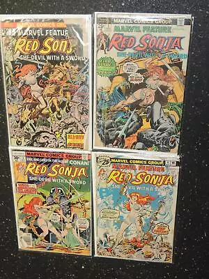 Buy Comic Book Lot 4 Marvel Feature Red Sonja 1 2 3 4 • 18.91£