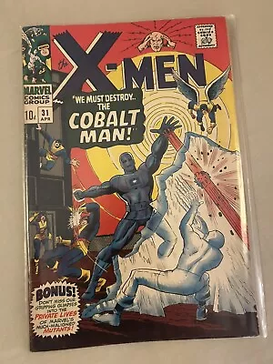 Buy X-Men #31 1967 VG 1st Appearance Cobalt Man • 75£