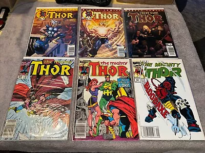 Buy Marvel Comics The Mighty Thor Lot Of 6 Comics Issues # 42, 43, 44, 355, 359, 451 • 30.37£