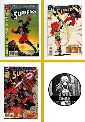 Buy Superboy #1 (Key), #2 (Key) & #3, Vol.4, DC Comics, 1994 • 12.69£