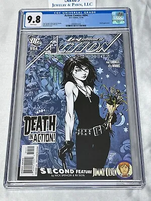 Buy Action Comics #894 CGC 9.8 ❄️Snow WHITE Pages❄️ {{2010}} Sandman ==Death Cover== • 153.74£