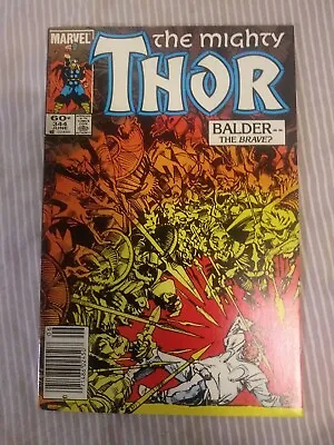 Buy Thor #344 (1984) 9.2 NM Marvel 1st Malekith The Accursed Newsstand Edition Comic • 8.11£