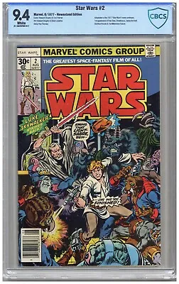 Buy Star Wars  # 2   CBCS  9.4   NM  White Pgs   8/77  Newsstand Edition  Adaptation • 371.63£