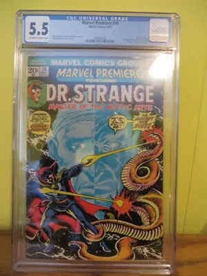 Buy Marvel Premiere #10 - Marvel 1973 CGC 5.0 Doctor Strange.  Death  Of The Ancient • 35.75£