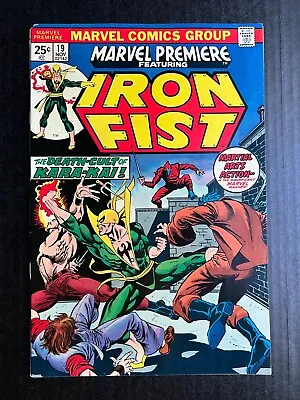 Buy MARVEL PREMIERE #19 IRON FIST Nov 1974 Add For Hulk #181 1st App Colleen Wing • 40.18£