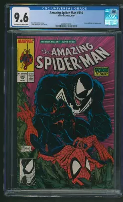 Buy Amazing Spider-Man #316 CGC 9.6 McFarlane Venom Cover Marvel Comics 1989 • 175.85£