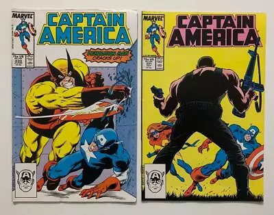 Buy Captain America #330 & #331 (Marvel 1987) 2 X VF+ & FN+ Copper Age Issues. • 13.46£
