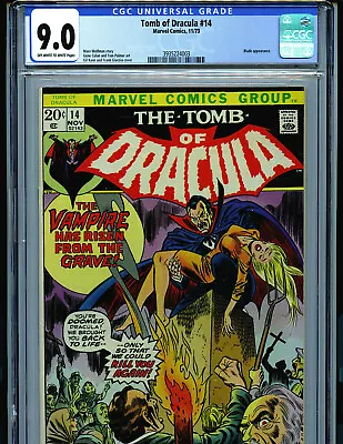 Buy Tomb Of Dracula 14 CGC 9.0  1973 Marvel Blade Amricons K45 • 277.12£
