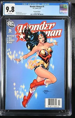 Buy Wonder Woman 5 Newsstand CGC 9.8 DC Comics 2007 Terry Rachel Dodson Cover Diaz • 295.59£