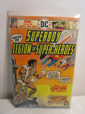 Buy Superboy Legion Of Super-Heroes 216 1st Appearance Of Tyroc! 1976 DC Comic.BAGGE • 10.28£