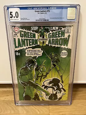 Buy Green Lantern 76 - CGC 5.0 OW/W DC Key Cover, Neil Adams, Error Print No Reserve • 118£