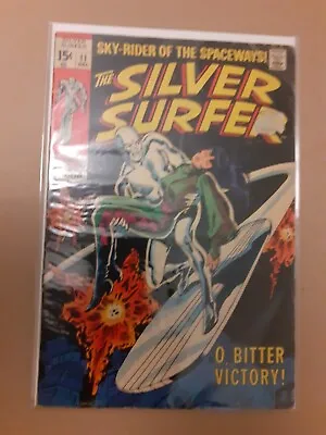 Buy Silver Surfer No 11 Death Of Yarro Gort VG+  1969 Silver Age Marvel Comic • 19.99£