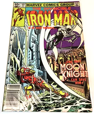 Buy The Invincible Iron Man #161 - Moon Knight Marvel 1982 • 12.78£
