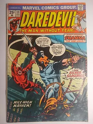 Buy Marvel Comics Daredevil #111 1st Appearance, Origin Silver Samurai FN 6.0 • 30.83£