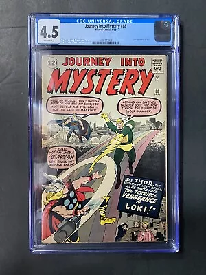 Buy Journey Into Mystery #88 1963 CGC 4.5 - OW Pages 2nd Loki App Thor Odin Cover • 340.15£