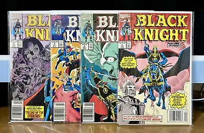 Buy Black Knight #1-4 Newsstands Complete Set Dane Whitman (Marvel Comics 1990) • 19.76£
