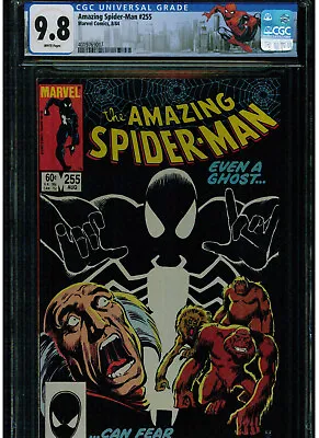 Buy Amazing Spider-man #255 Cgc 9.8 Mint White Pg 1984 Spiderman Label 1st Black Fox • 254.05£