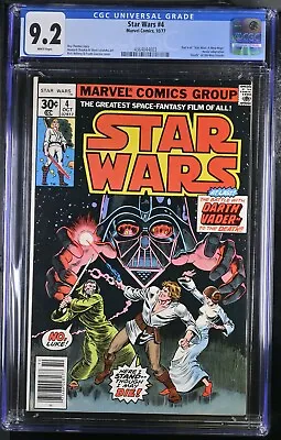 Buy Star Wars 4 • Marvel Comics • Oct 77 CGC 9.2 ✨High Quality✨ White Pages✨ • 119.74£