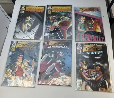 Buy Lot Of Gold Digger Comics #17 -22 26-31 By Fred Perry NM • 18.97£